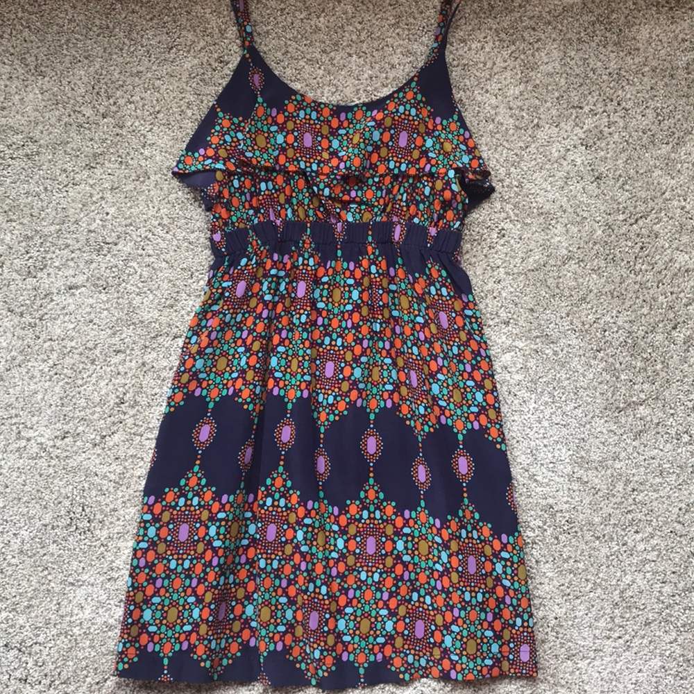 Multi color tank dress